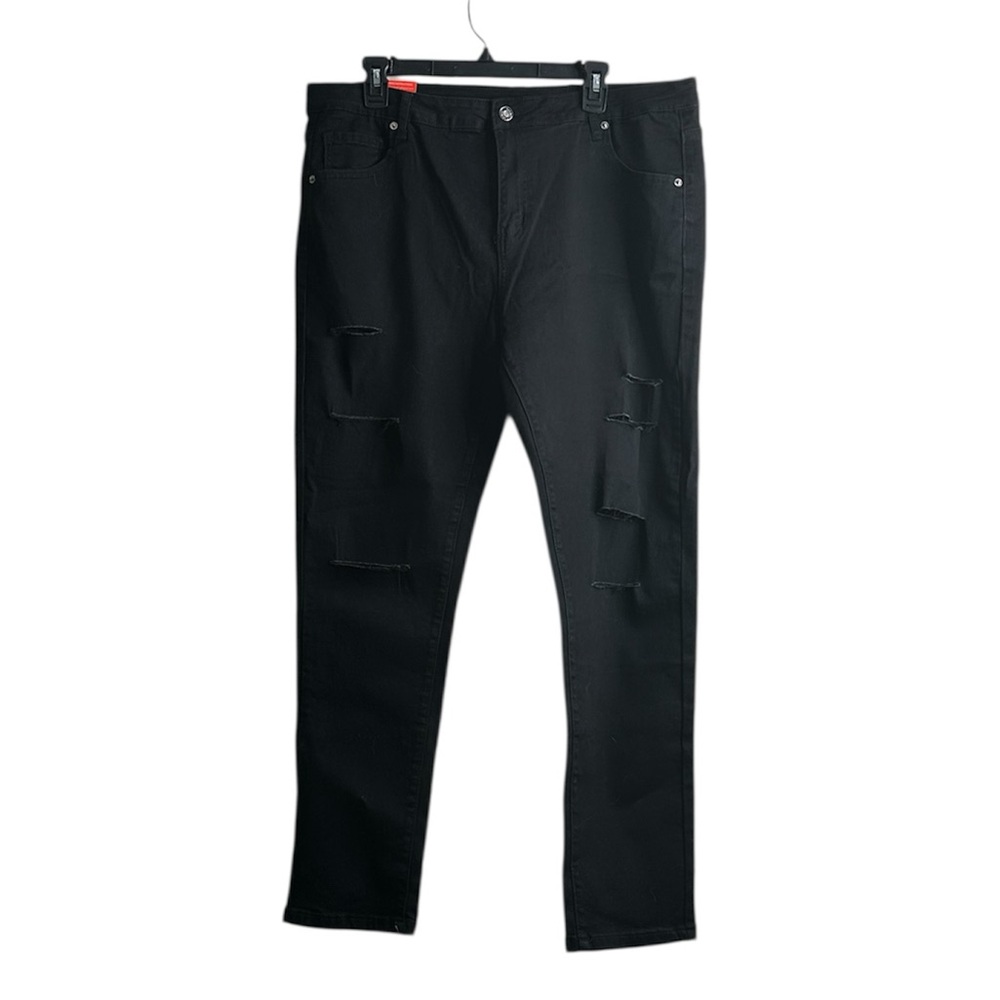 NWT Galmint Black Distressed Skinny Jeans Size 18